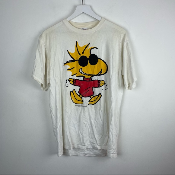 Peanuts Other - Vintage Snoopy Joe Cool and Woodstock Double Sided Peanuts Large